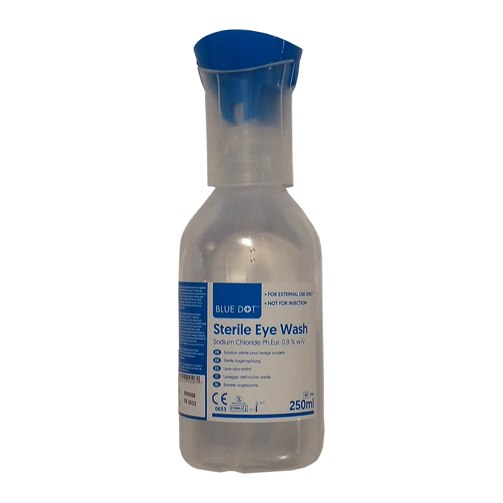 Astroplast Blue Dot 250mL Twist N Open Eyewash Saline Bottle – Innovative  Safety Supply
