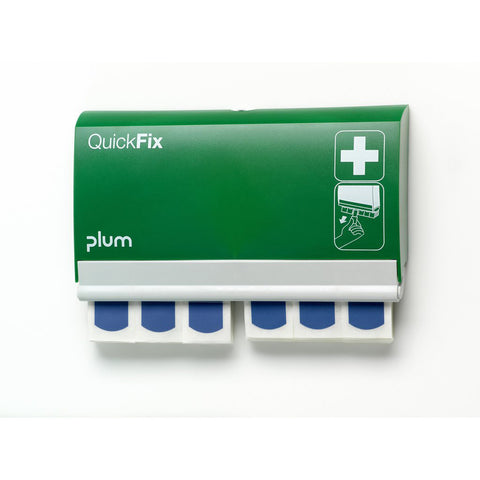 Blue detectable adhesive bandage dispenser - food industry