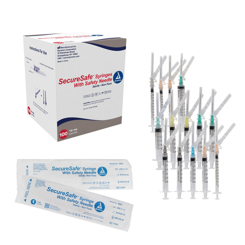 Syringe - SecureSafe Safety Needle - 3cc
