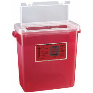 3 Gallon Sharps Container - Large Opening Lid